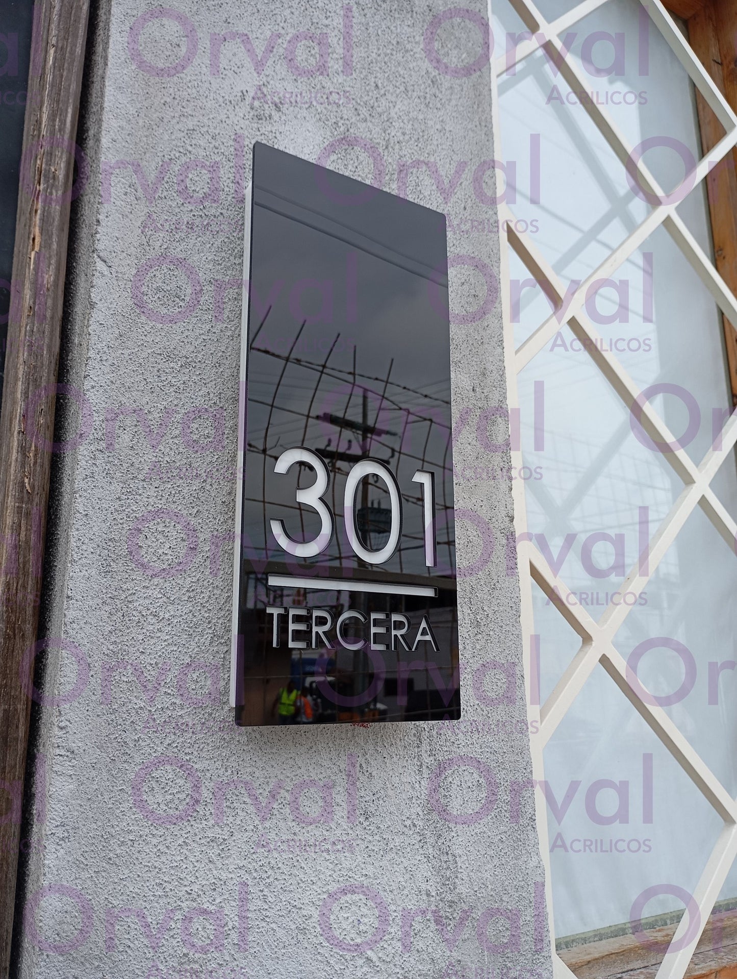 Numero Residencial de Acrilico Luminoso