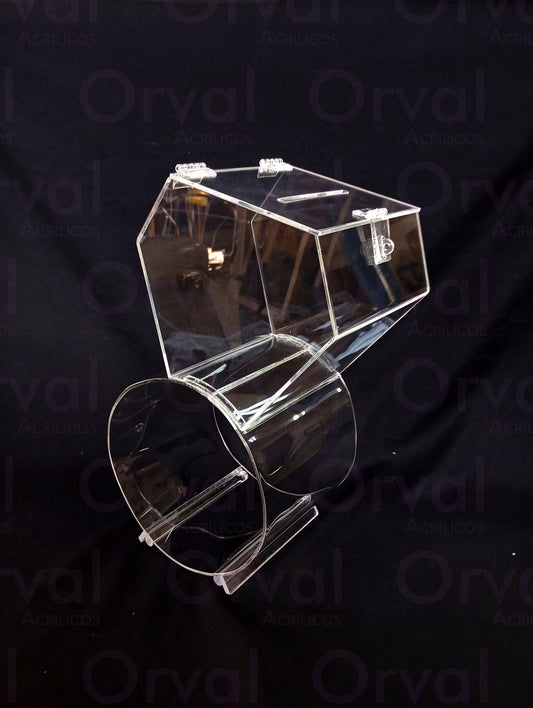 Anillo Buzon de Acrilico Transparente para sobres #1