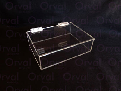 Caja de acrilico con tapa