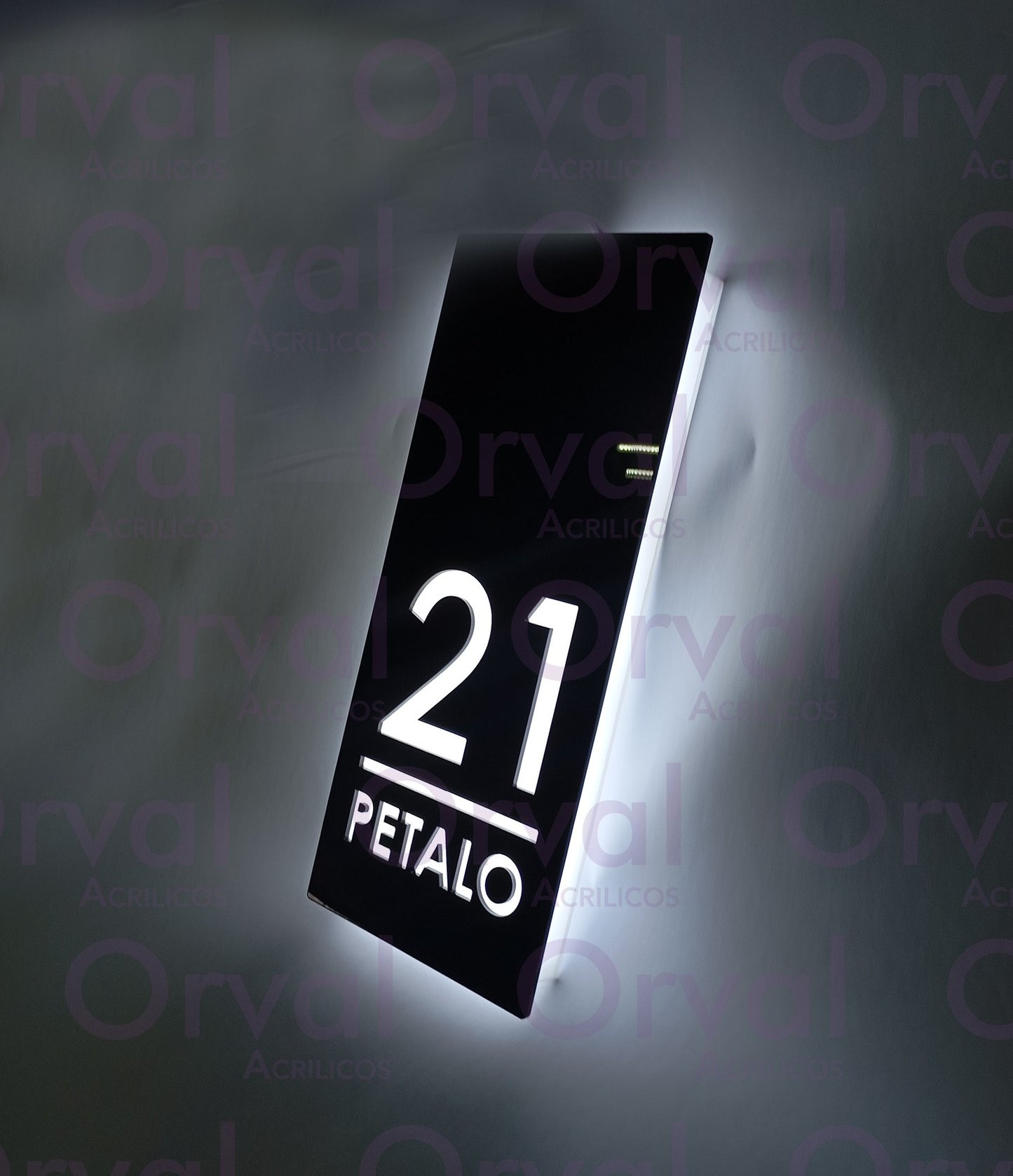 Numero Residencial de Acrilico Luminoso