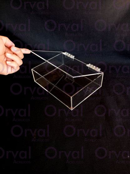 Caja de acrilico con tapa